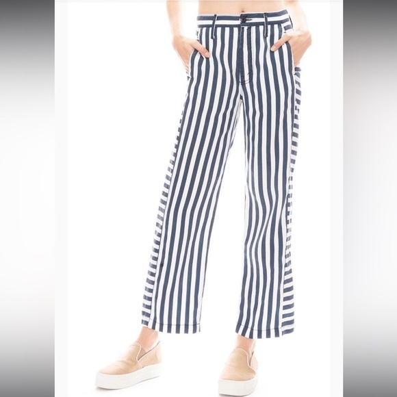 Mother The Inset Greaser Sea Daze Sz 25 blue and white Americana maximalist E - Picture 1 of 15